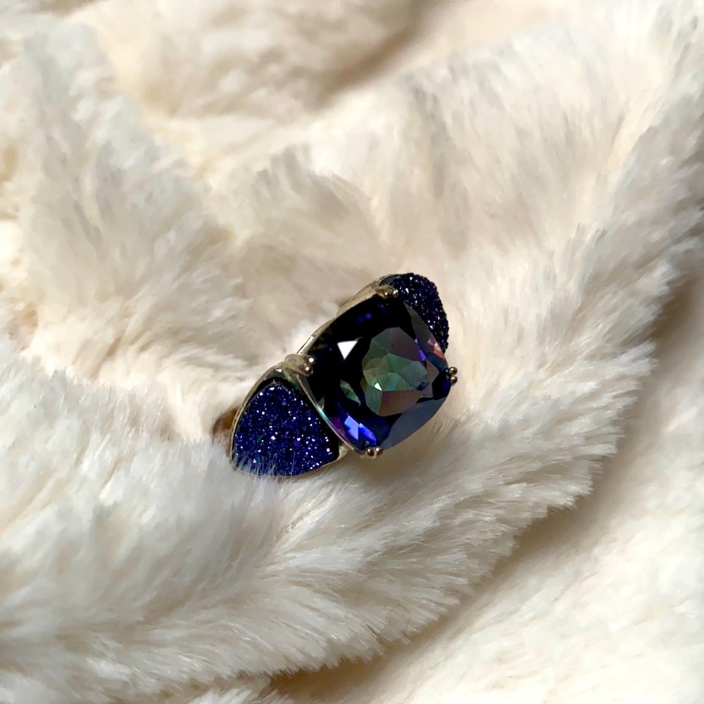 Mystic Blue Topaz 4.0 ct, Sterling Silver Ring